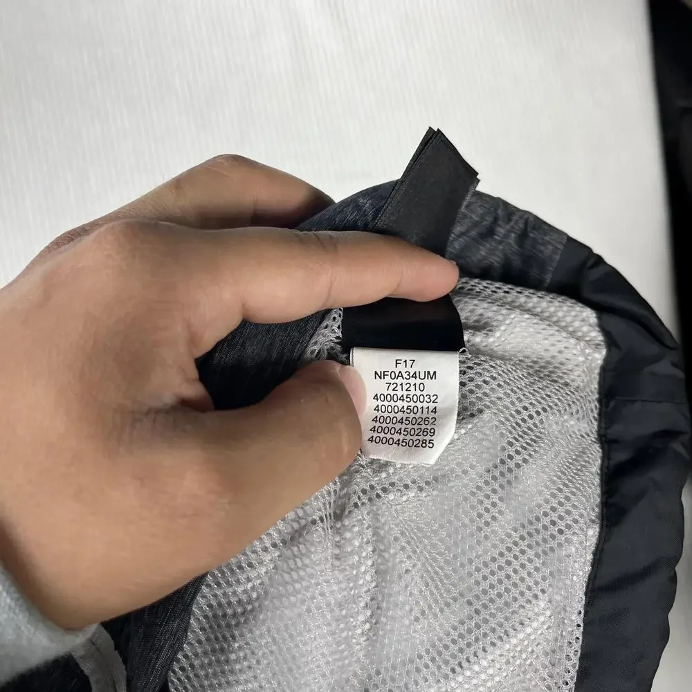 The North Face Jacket Girls XL 18 Gray Hooded Full Zip Waterproof Rain Coat